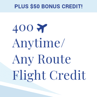 $400 Flight Credit with Bonus